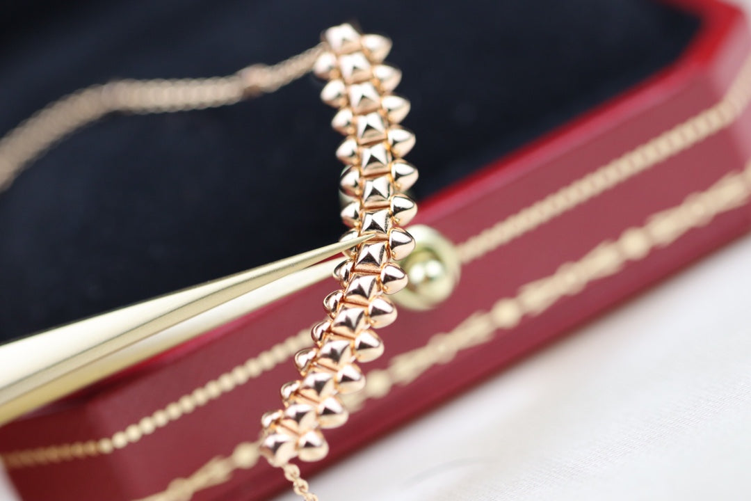 [Luna Brilliance]CLASH PINK GOLD NECKLACE