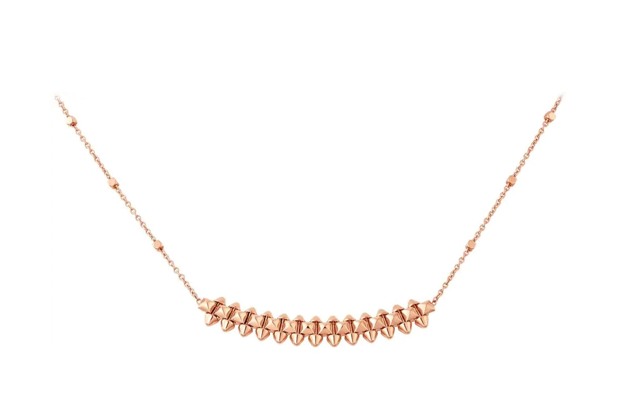 [Luna Brilliance]CLASH PINK GOLD NECKLACE