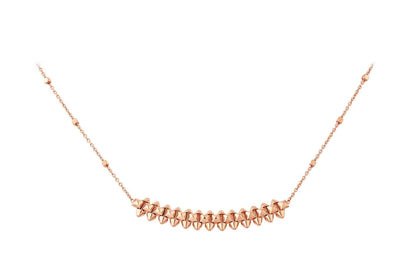 [Luna Brilliance]CLASH PINK GOLD NECKLACE