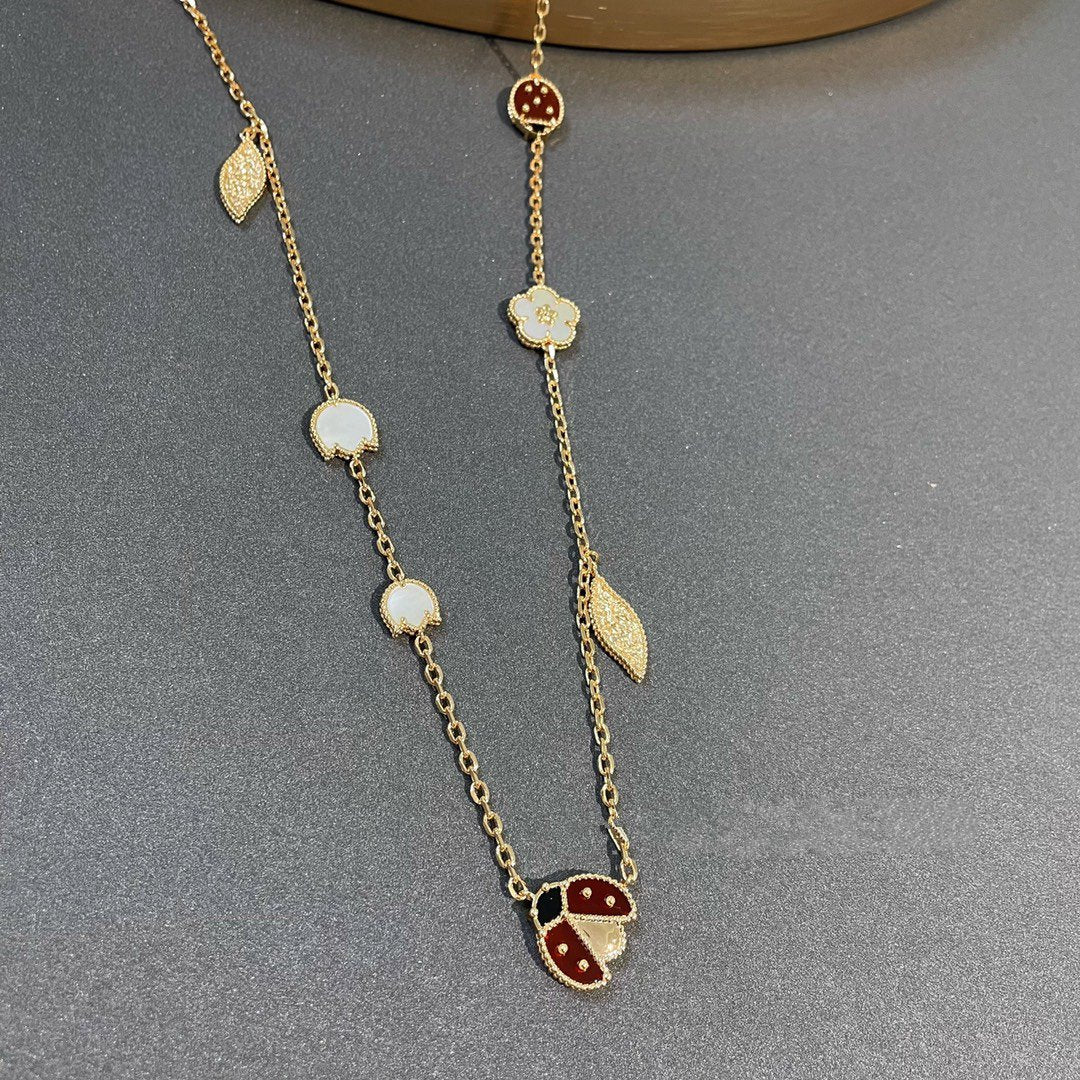 [Luna Brilliance]LUCKY SPRING 15 MOTIFS GOLD NECKLACE