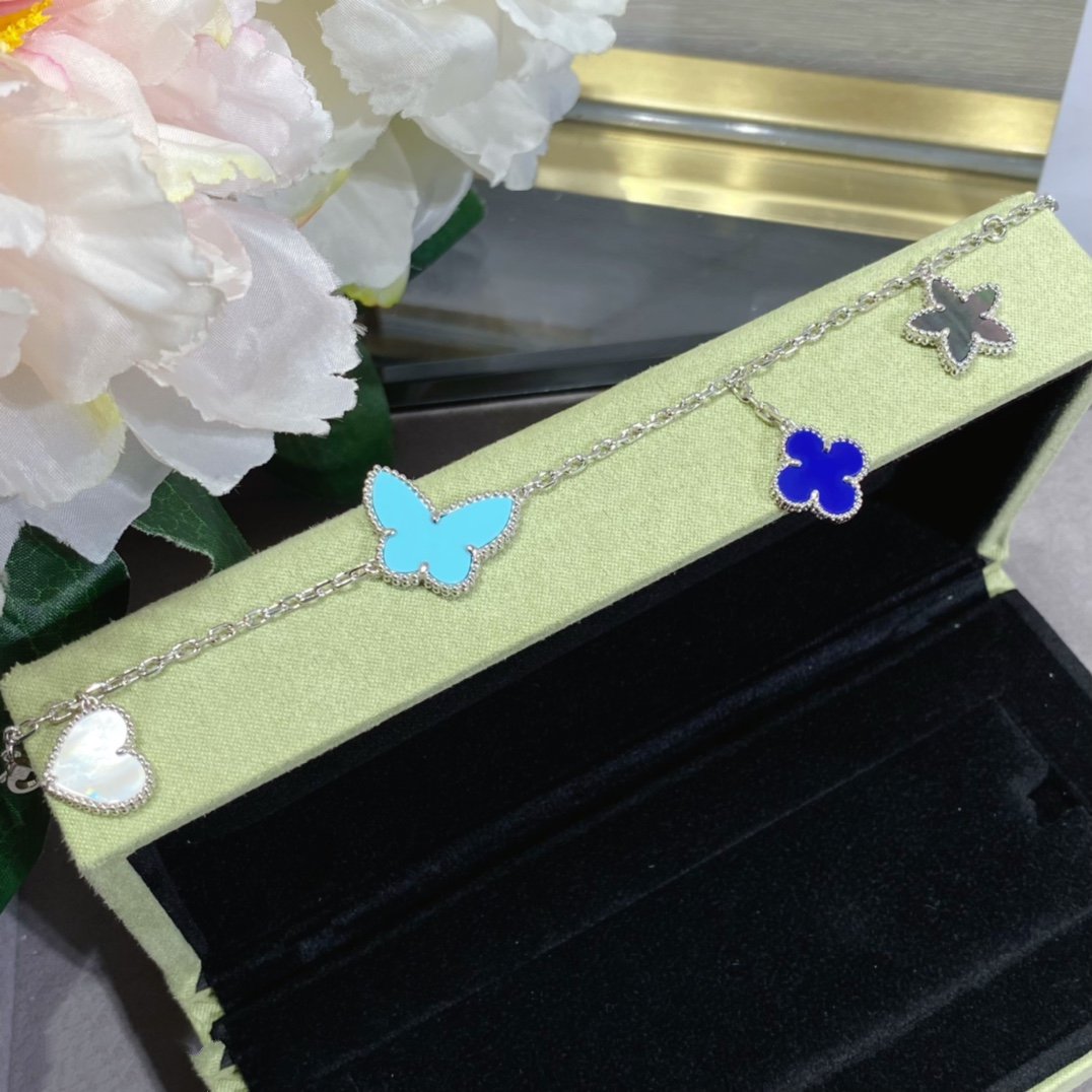 [Luna Brilliance]LUCKY SPRING SILVER BRACELET 4 MOTIF