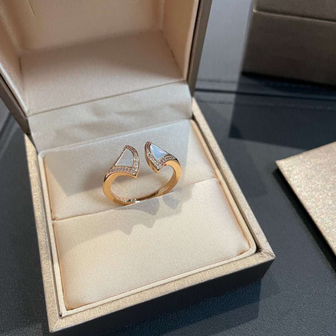 [Luna Brilliance]DREAM MOP DIAMOND OPEN RING