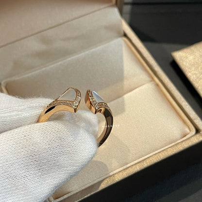 [Luna Brilliance]DREAM MOP DIAMOND OPEN RING