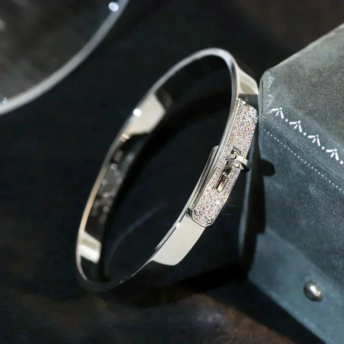 [Luna Brilliance]KELLY SILVER DIAMOND BRACELET