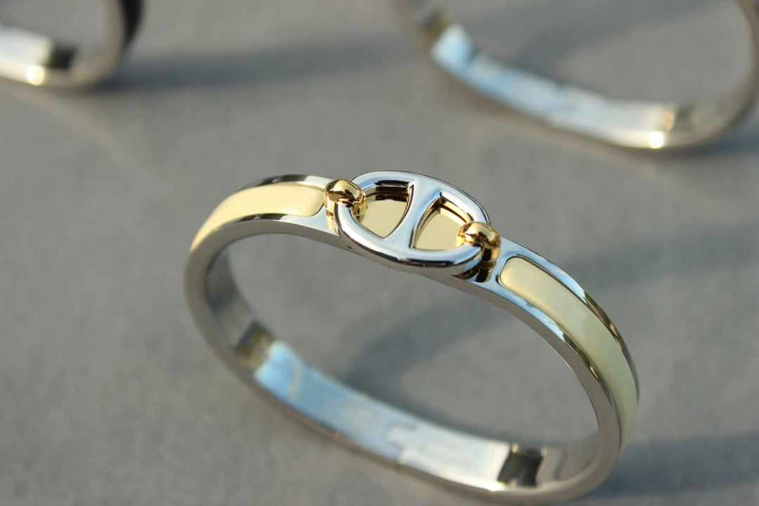 [Luna Brilliance]CLIC CHAINE SILVER BRACELET