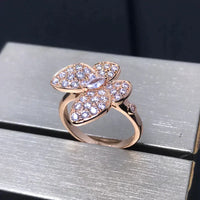 [Luna Brilliance]BUTTERFLY PINK GOLD DIAMOND RING