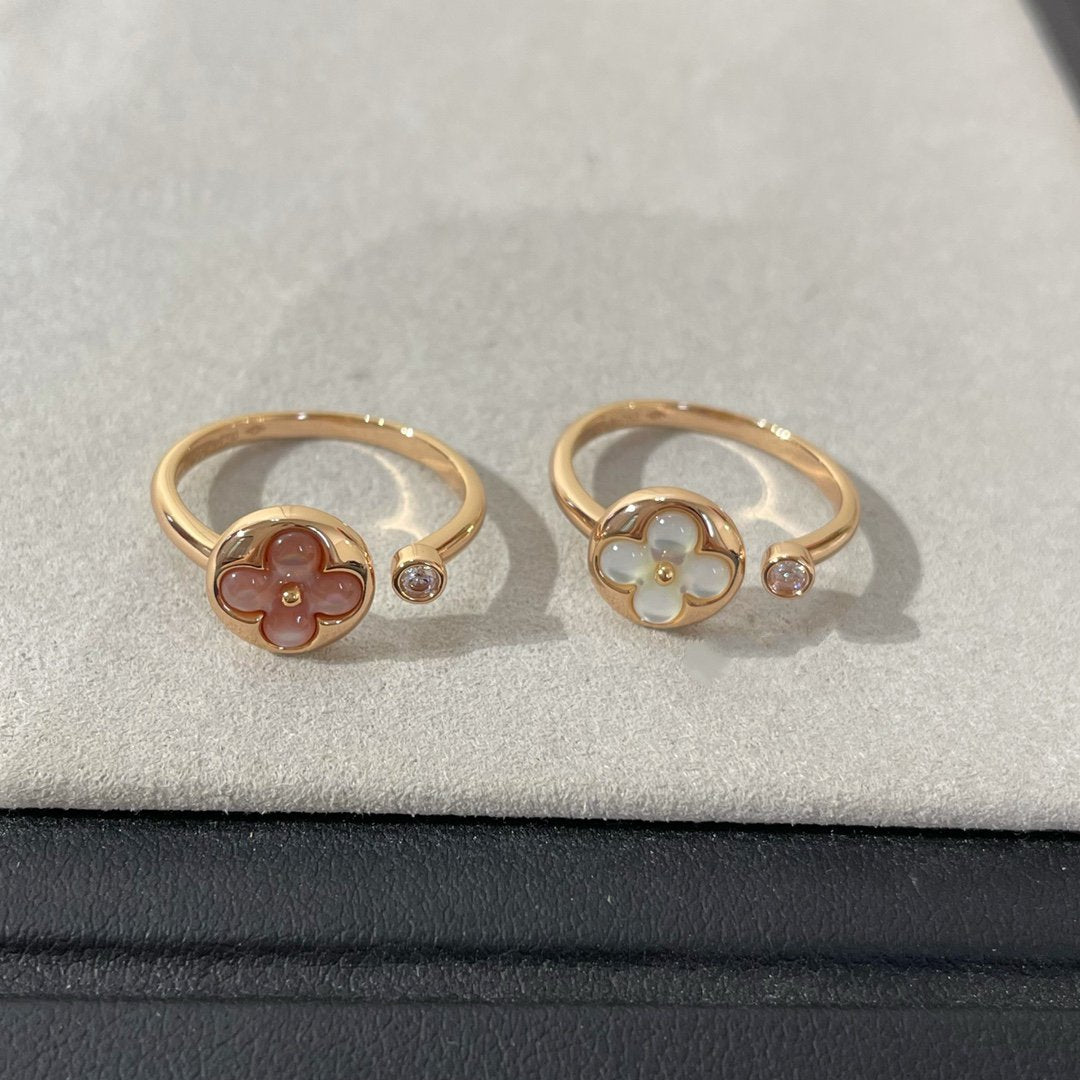 [Luna Brilliance]SUN 1 DIAMOND PINK MOP RING