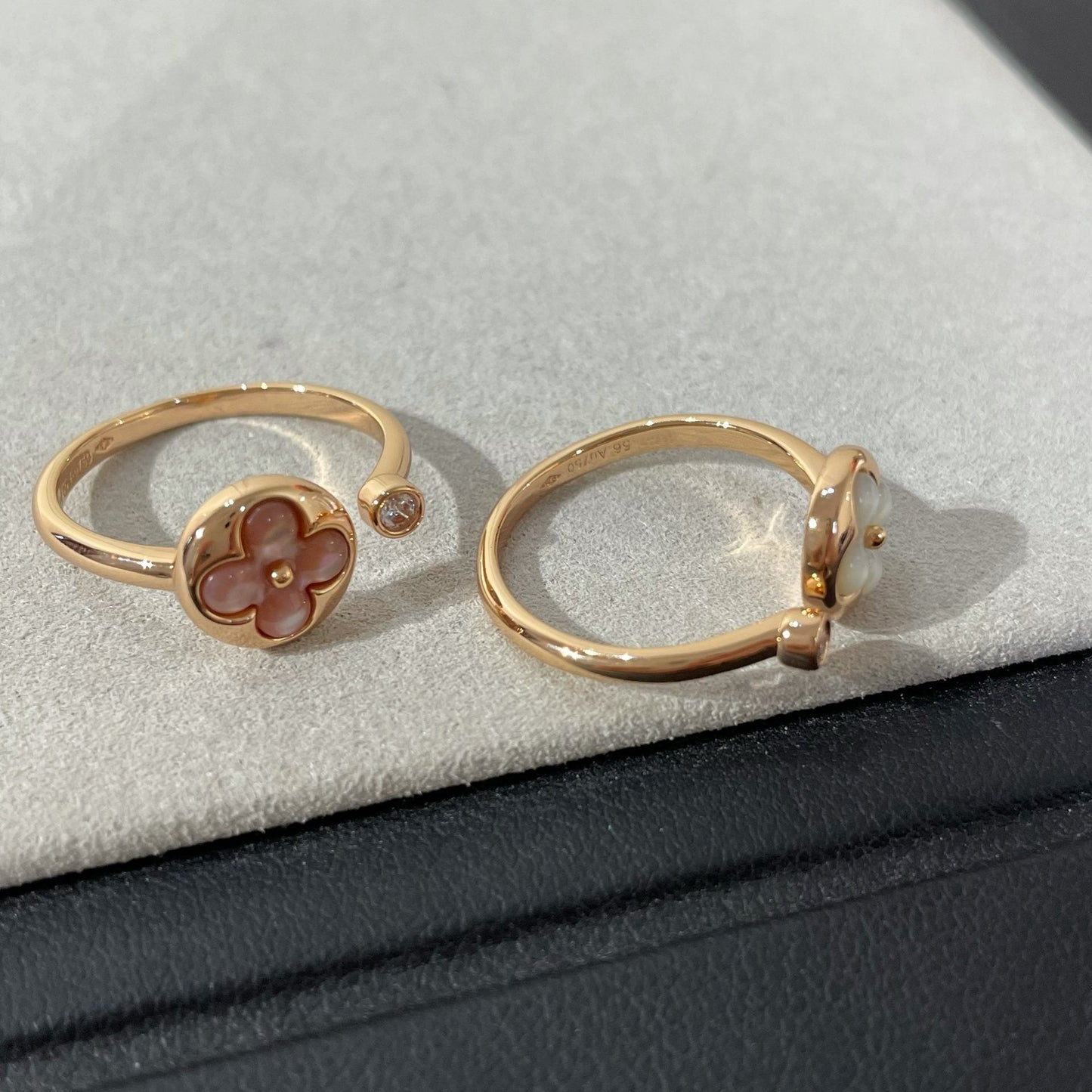 [Luna Brilliance]SUN 1 DIAMOND PINK MOP RING