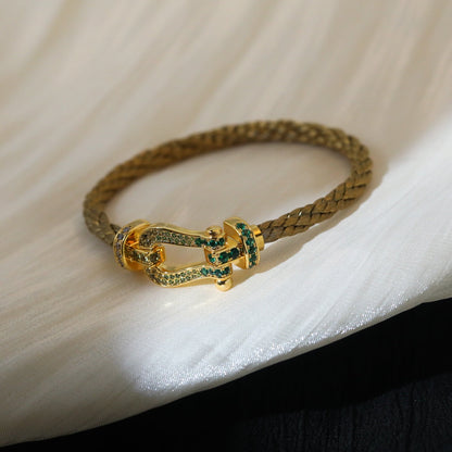 [Luna Brilliance]FORCE 10 GOLD GREEN DIAMOND PAVED