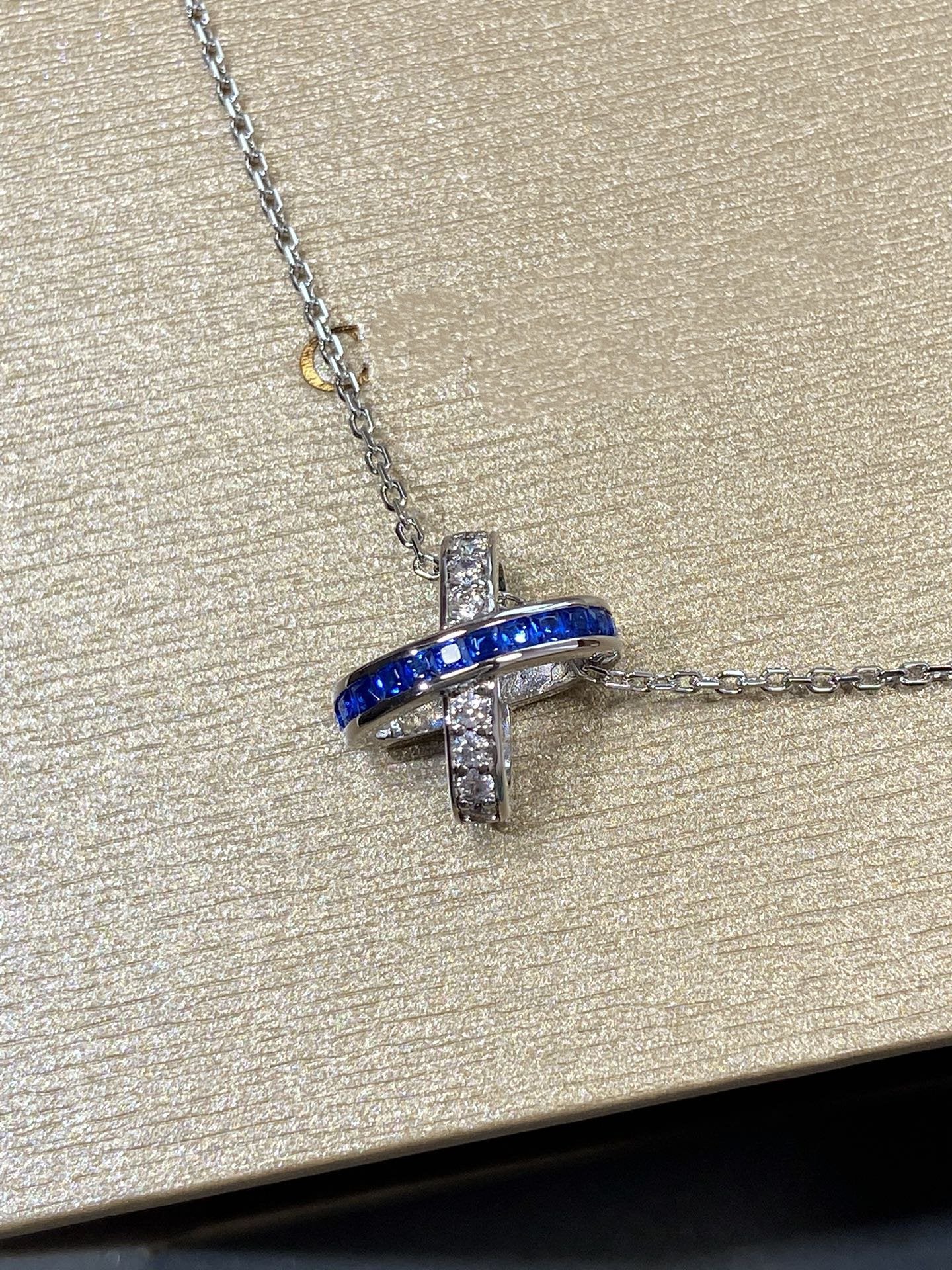 [Luna Brilliance]LIENS DIAMOND SILVER NECKLACE