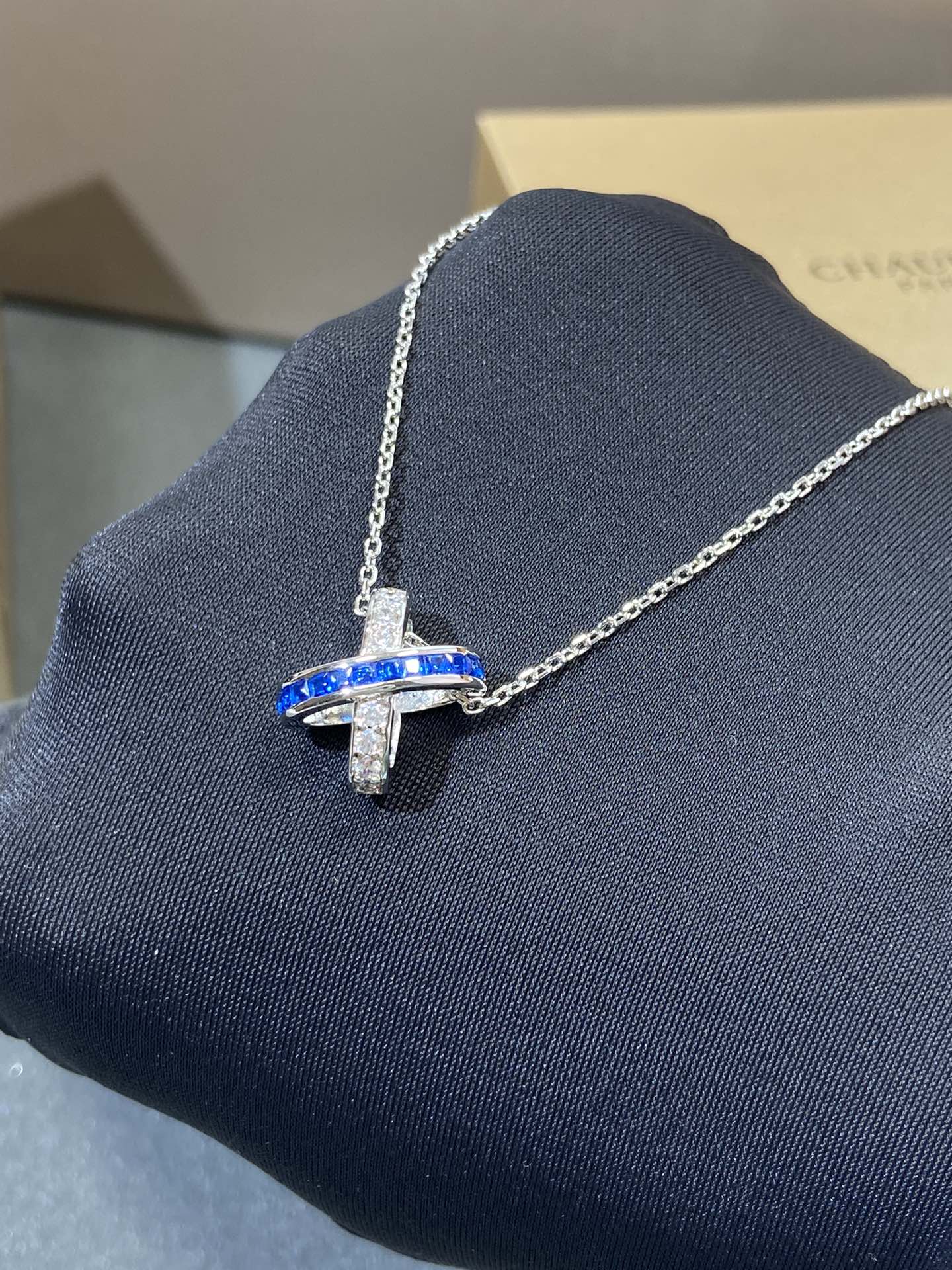[Luna Brilliance]LIENS DIAMOND SILVER NECKLACE