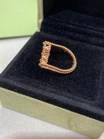 [Luna Brilliance]CLOVER RIVERSIBLE ROSE GOLD RING