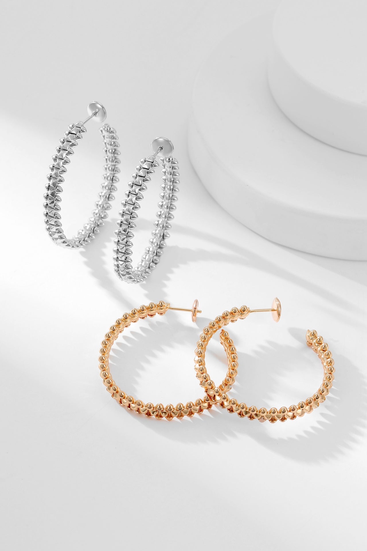 [Luna Brilliance]CLASH HOOP EARRINGS