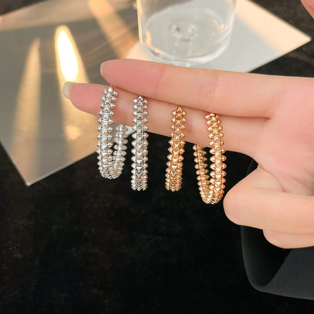 [Luna Brilliance]CLASH HOOP EARRINGS