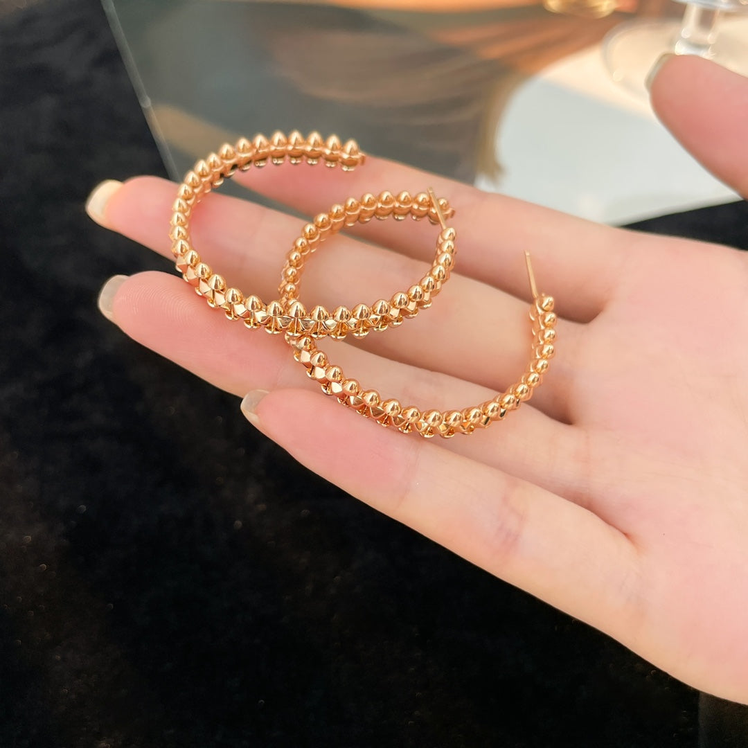 [Luna Brilliance]CLASH HOOP EARRINGS