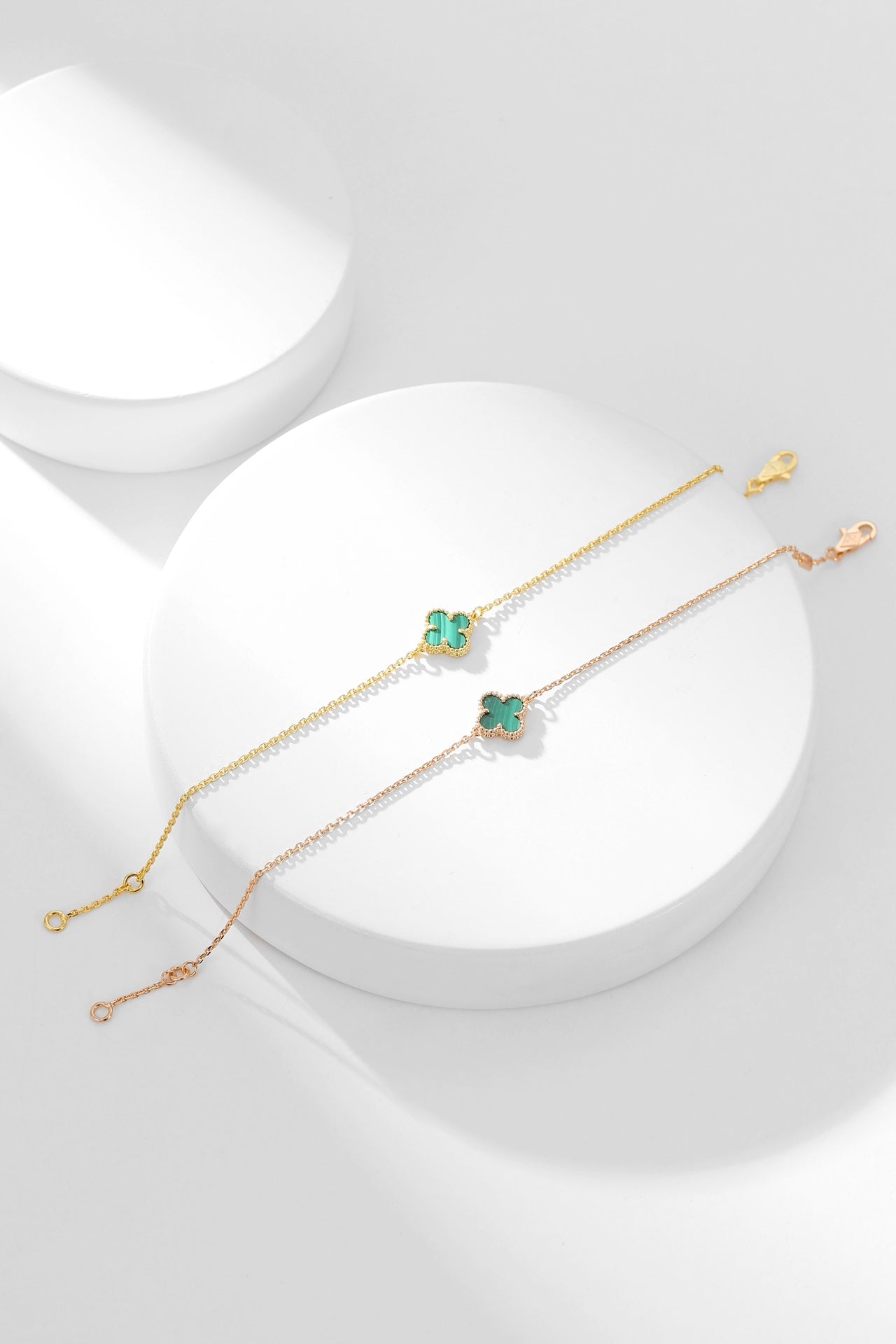 [Luna Brilliance]CLOVER BRACELET MALACHITE 1 MOTIF