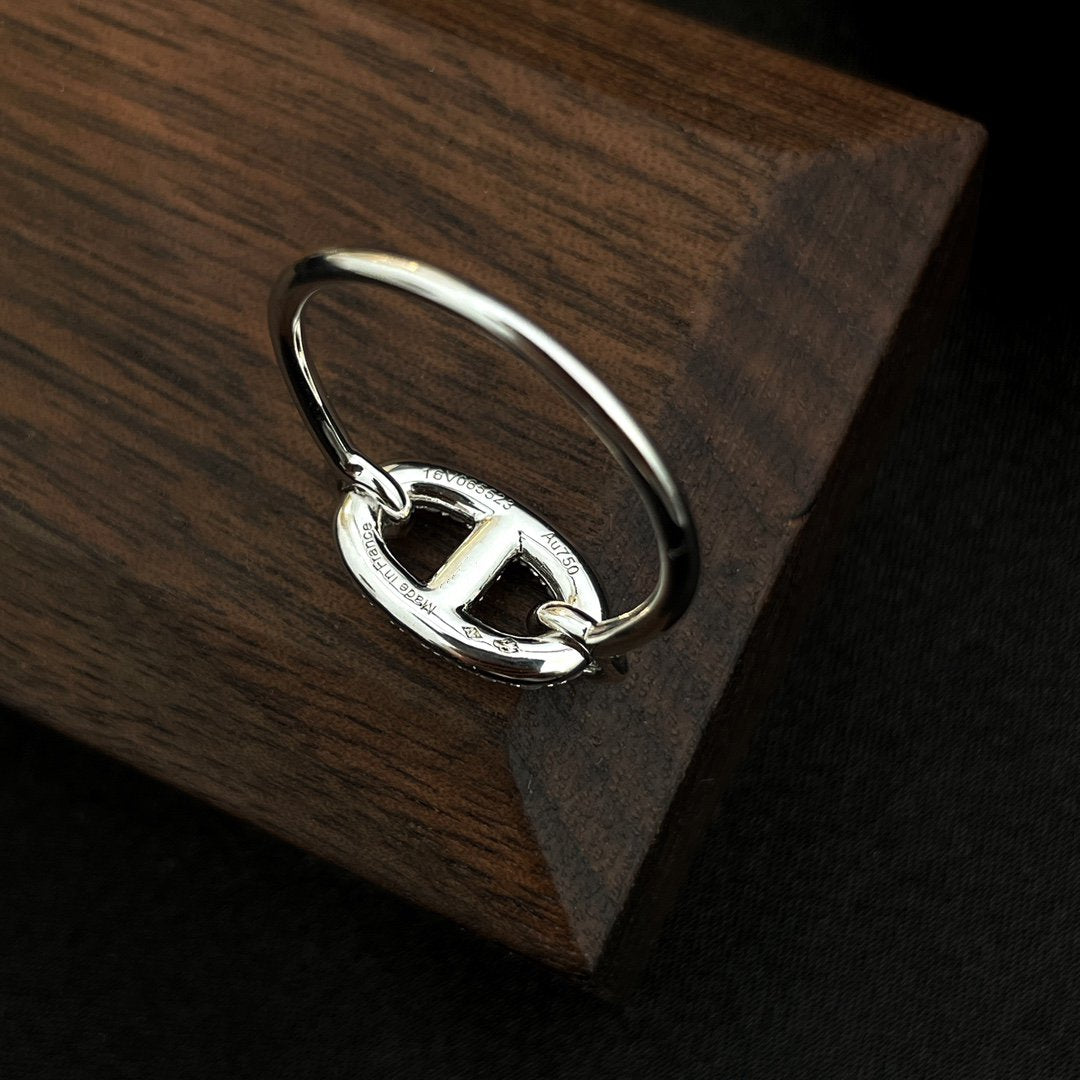 [Luna Brilliance]RONDE SMALL SILVER DIAMOND RING
