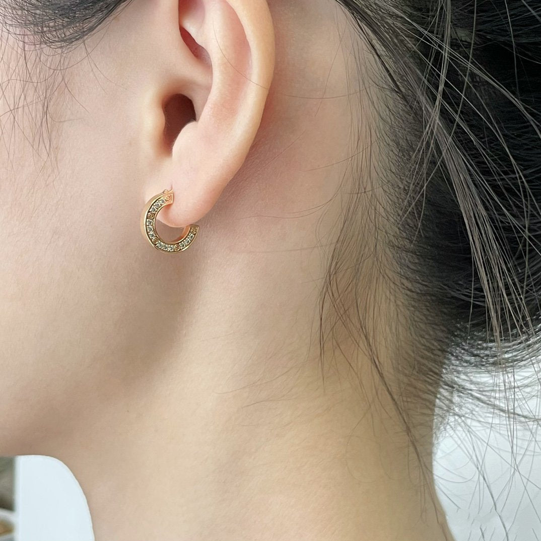 [Luna Brilliance]LOVE DIAMOND EARRINGS