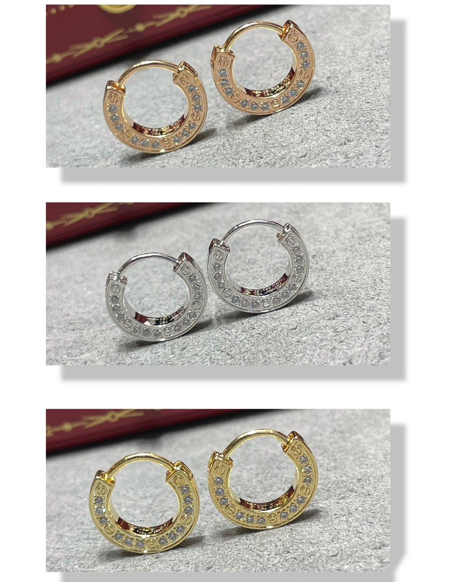 [Luna Brilliance]LOVE DIAMOND EARRINGS