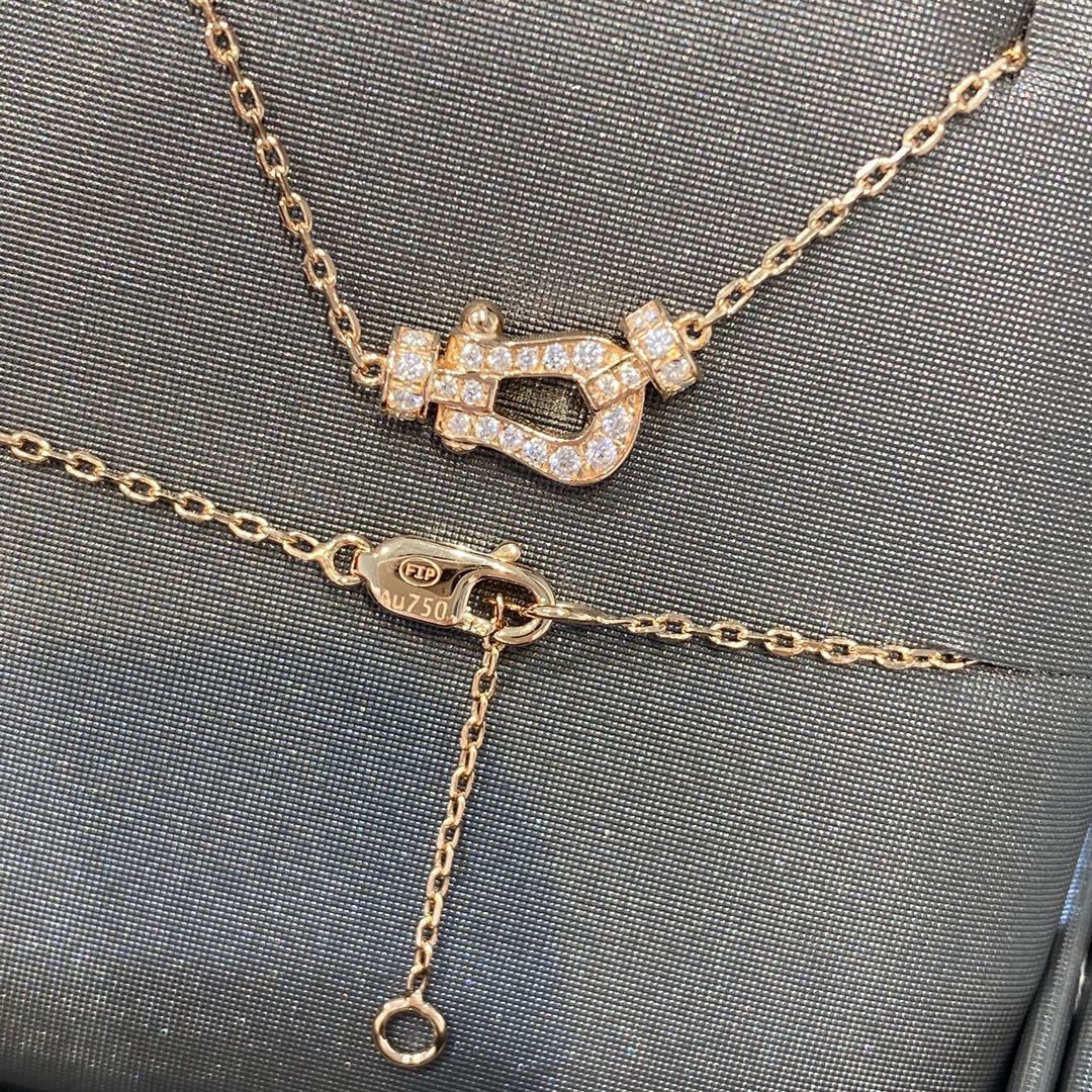 [Luna Brilliance]FORCE 10 DIAMOND PINK GOLD NECKLACE MINI MODEL