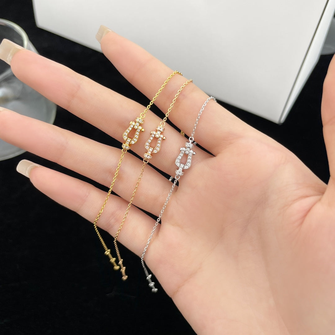 [Luna Brilliance]FORCE 10 FULL DIAMOND BUCKLE CHAIN LINK MINI MODEL