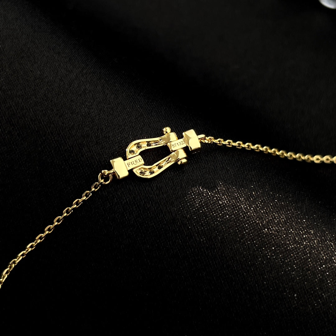 [Luna Brilliance]FORCE 10 FULL DIAMOND BUCKLE CHAIN LINK MINI MODEL