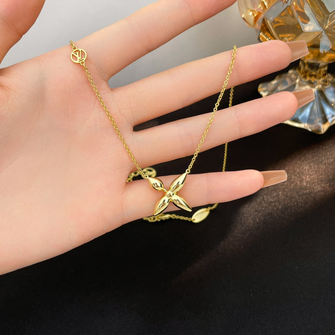 [Luna Brilliance]LOUISETTE GOLD NECKLACE
