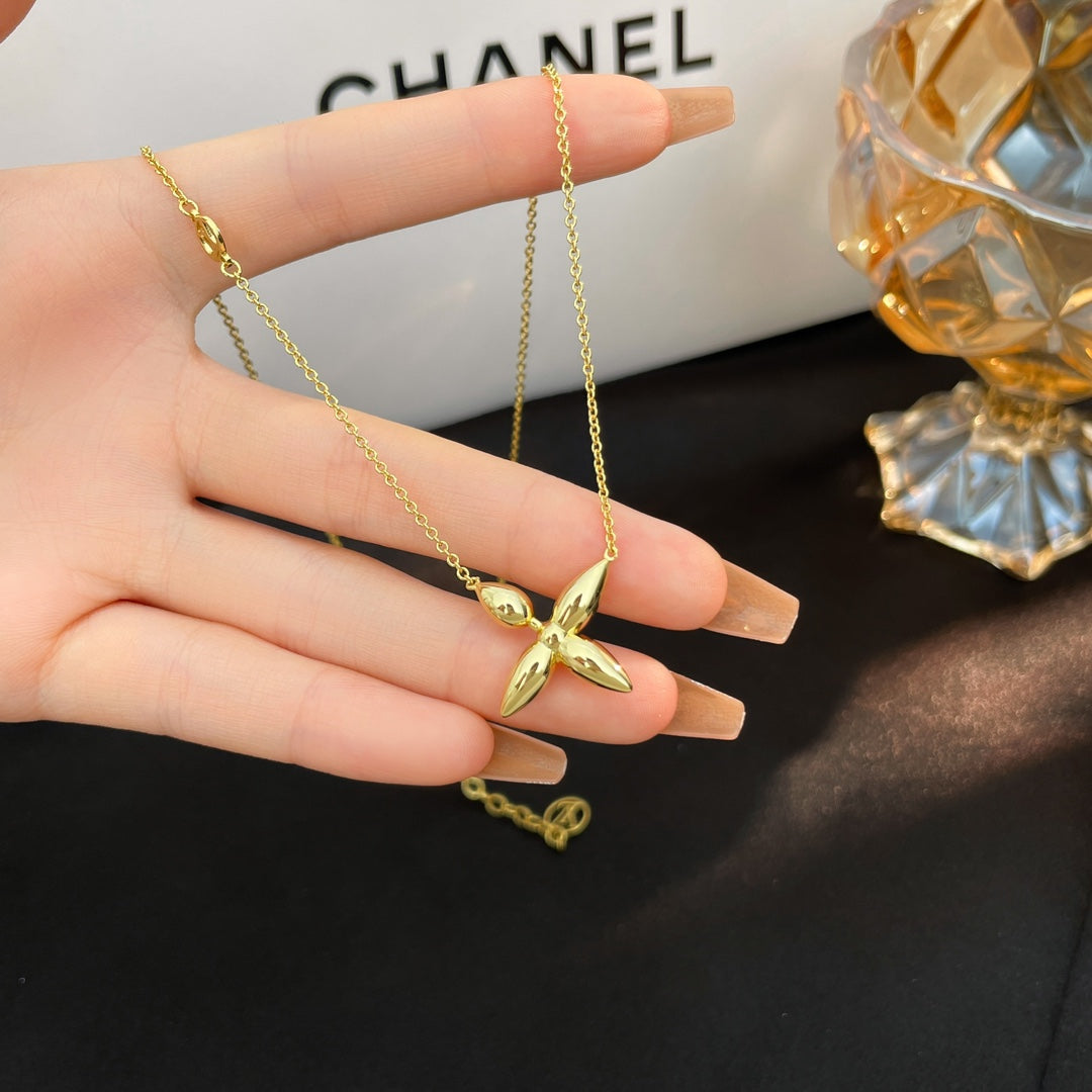 [Luna Brilliance]LOUISETTE GOLD NECKLACE