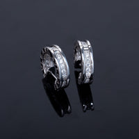 [Luna Brilliance]ZERO 1 MINI SILVER DIAMOND EARRINGS
