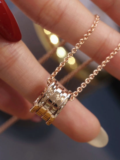 [Luna Brilliance]ZERO 1 PINK GOLD NECKLACE