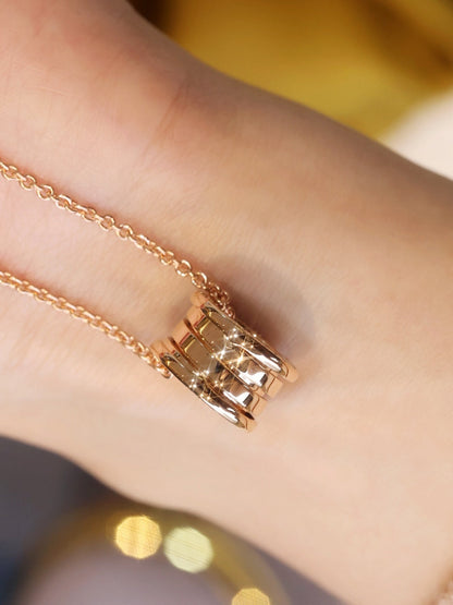 [Luna Brilliance]ZERO 1 PINK GOLD NECKLACE