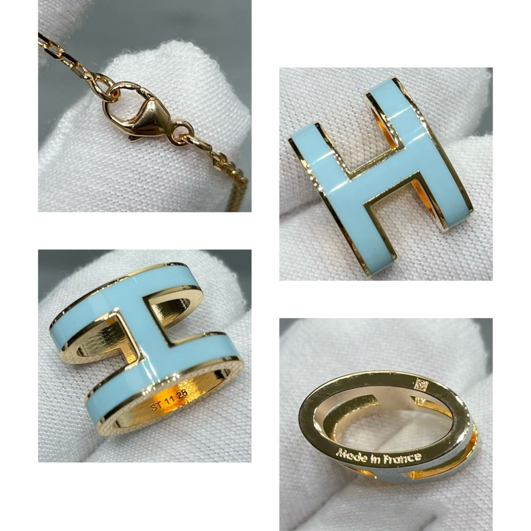 [Luna Brilliance]POP H SKY BLUE NECKLACE