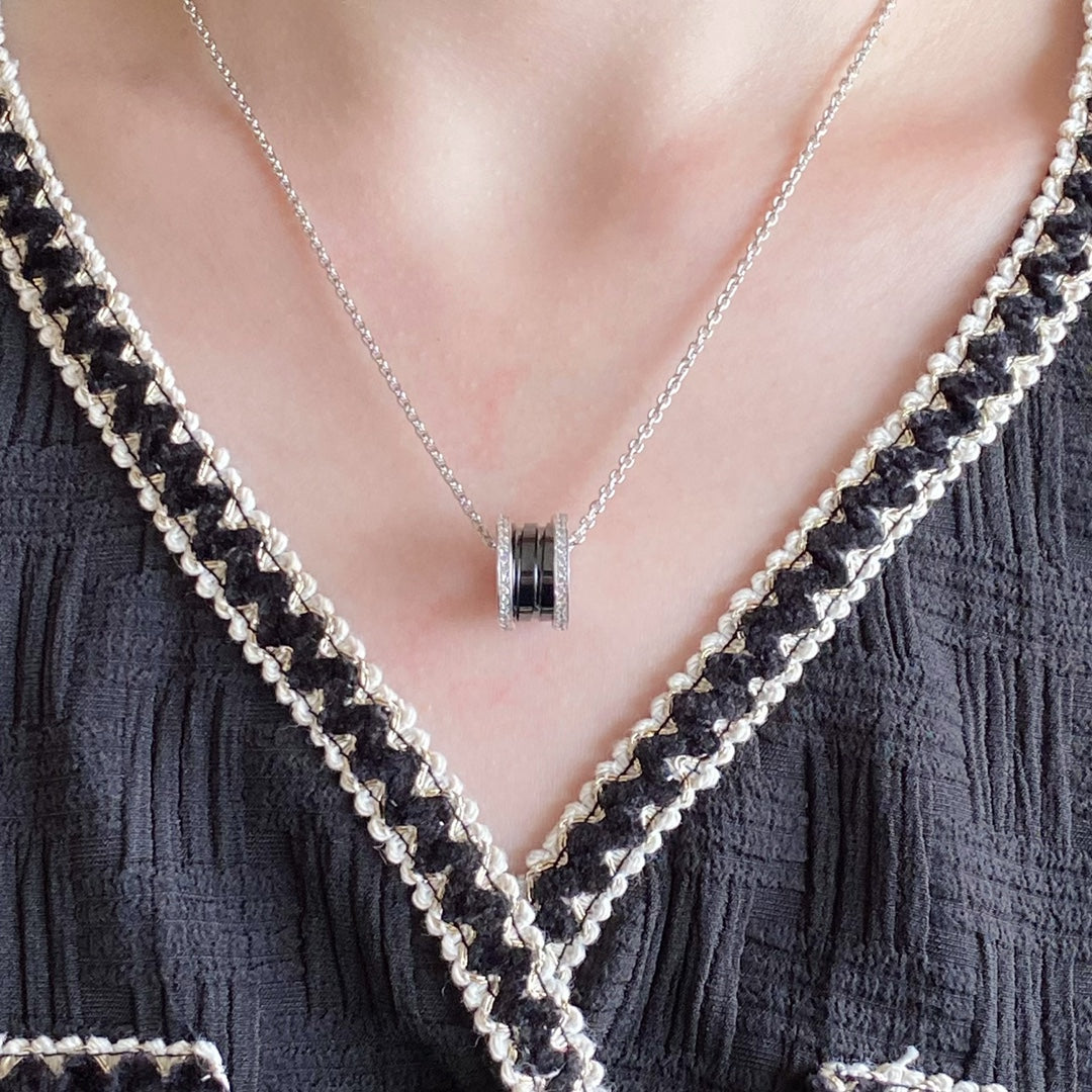 [Luna Brilliance]ZERO 1 DIAMOND CERAMIC NECKLACE