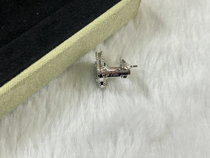 [Luna Brilliance]CLOVER PIETERSITE MEDIUM STUD EARRINGS