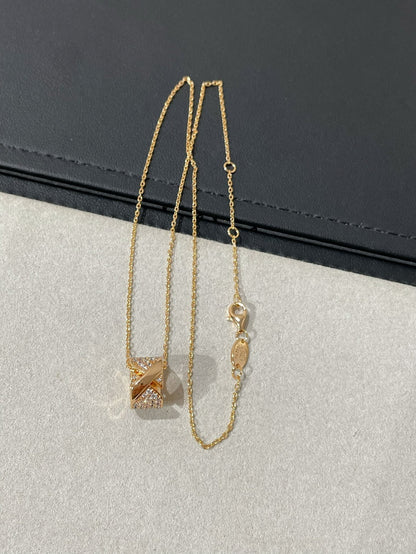 [Luna Brilliance]LIENS EVIDENCE DIAMOND PAVED NECKLACE