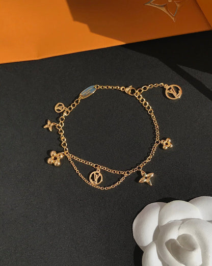 [Luna Brilliance]BLOOMING PINK GOLD MOP BRACELET
