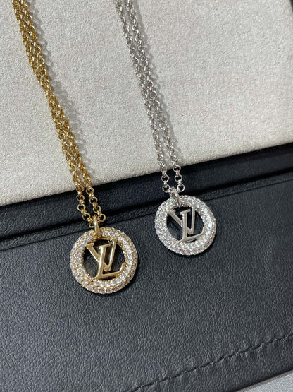 [Luna Brilliance]BY NIGHT DIAMOND PAVED NECKLACE