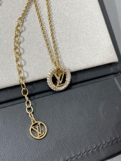 [Luna Brilliance]BY NIGHT DIAMOND PAVED NECKLACE