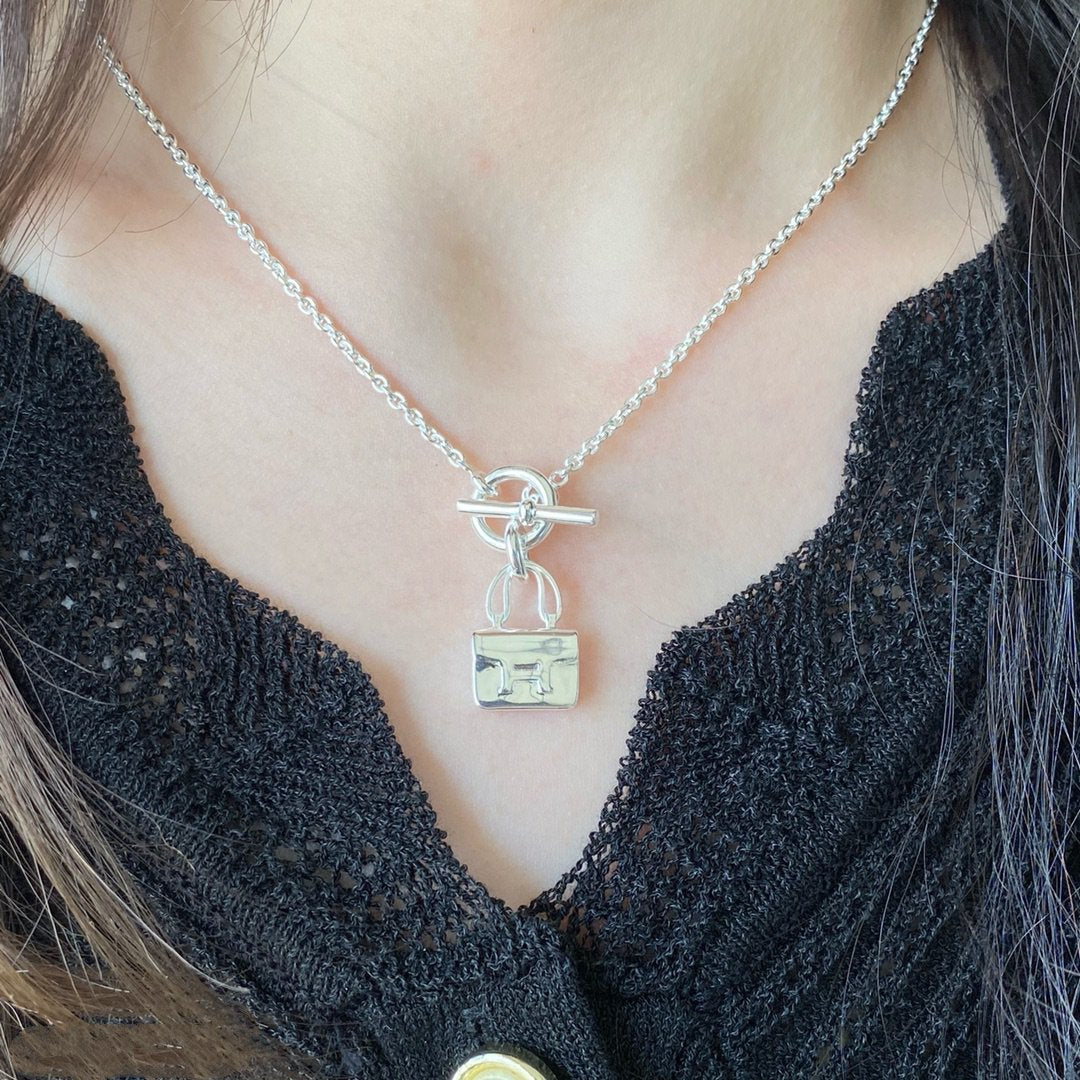 [Luna Brilliance]CONSTANCE PEDANT SILVER NECKLACE