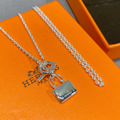 [Luna Brilliance]CONSTANCE PEDANT SILVER NECKLACE