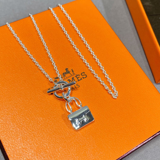 [Luna Brilliance]CONSTANCE PEDANT SILVER NECKLACE