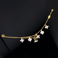 [Luna Brilliance]LOGO 6 MOTIF STAR AND SUN GOLD BRACELET