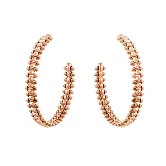 [Luna Brilliance]CLASH LARGE HOOP EARRINGS