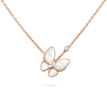 [Luna Brilliance]BUTTERFLY MOP DIAMOND NECKLACE