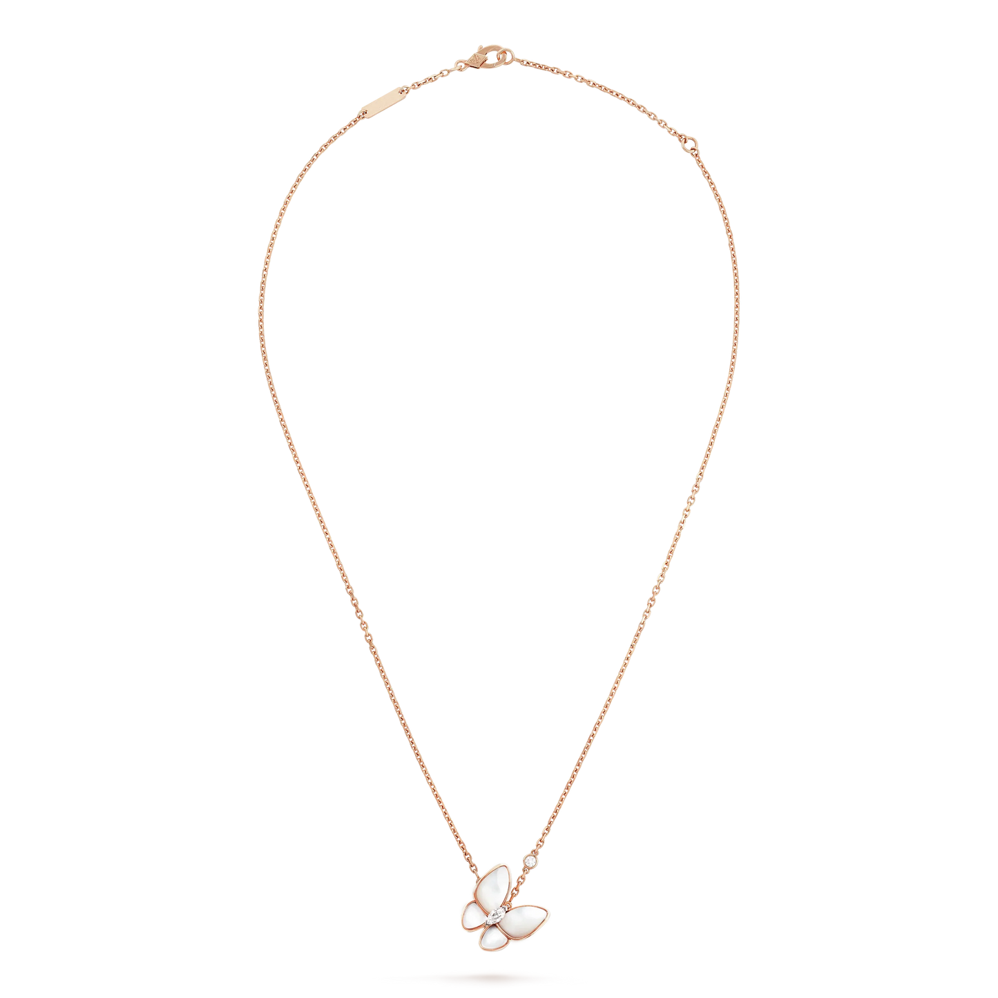 [Luna Brilliance]BUTTERFLY MOP DIAMOND NECKLACE