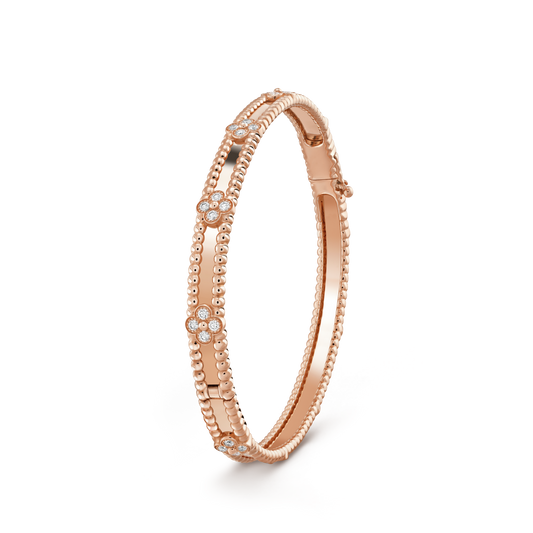 [Luna Brilliance]CLOVER BRACELET 4MM DIAMONDS