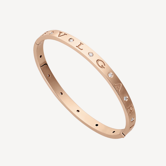 [Luna Brilliance]ZERO 1 PINK GOLD 12 DIAMONDS BRACELET