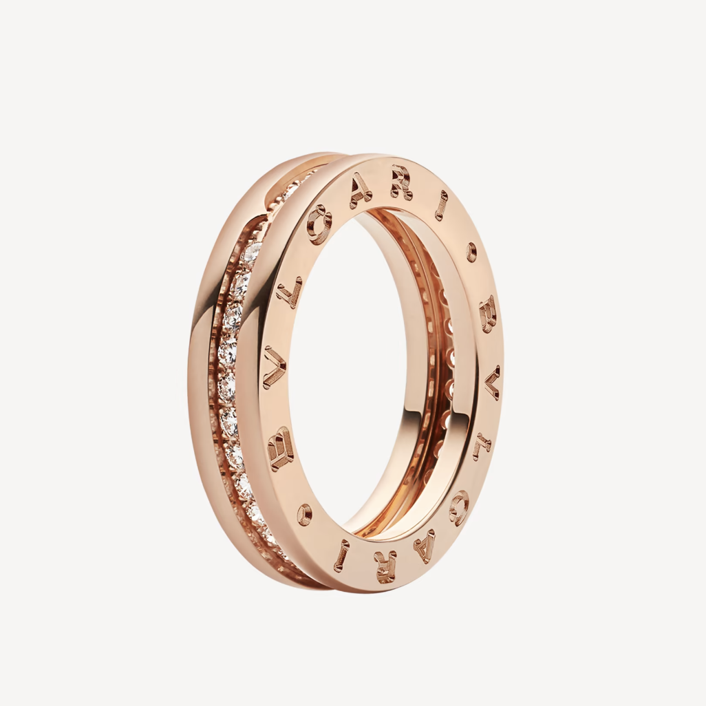 [Luna Brilliance]ZERO 1 ONE-BAND PAVED DIAMONDS ON THE SPIRAL RING