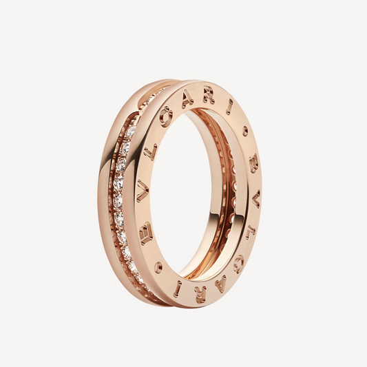 [Luna Brilliance]ZERO 1 ONE-BAND PAVED DIAMONDS ON THE SPIRAL RING