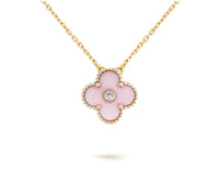 [Luna Brilliance]CLOVER 15MM CHRISTMAS LIMITED EDITION SINGLE FLOWER NECKLACE